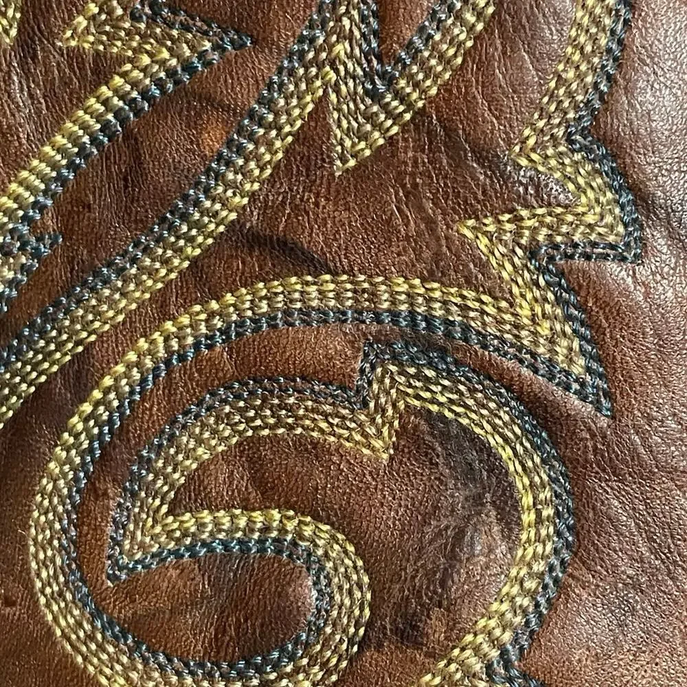 EUC - Justin 1560 Brown Leather Western Cowboy Boots